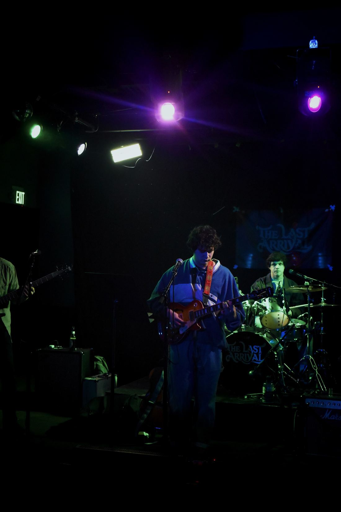 The band on a club stage